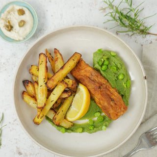 Healthier fish and chips