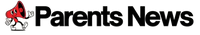 Logo of 'Parents News' with a cartoon character on a white background